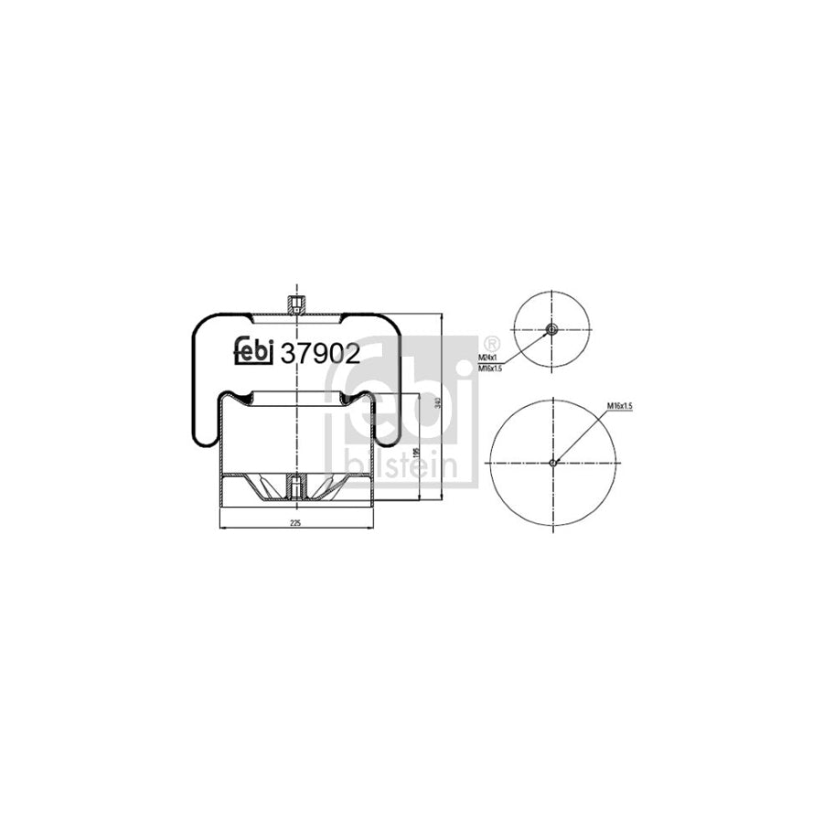 Febi Bilstein 37902 Boot, Air Suspension