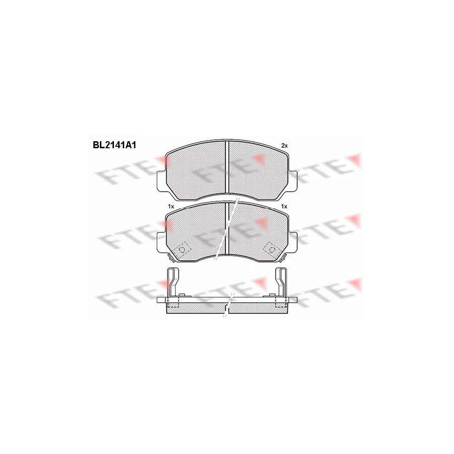 Fte BL2141A1 Brake Pad Set For Asia Motors Rocsta Off-Road Cabrio | ML Performance UK Car Parts