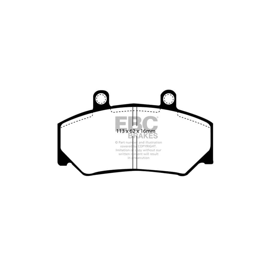 EBC PDKF2306 Volvo Ultimax Front Brake Pad & Plain Disc Kit - ATE/Girling/TRW Caliper (Inc. 740, 760, 780) 2 | ML Performance UK Car Parts