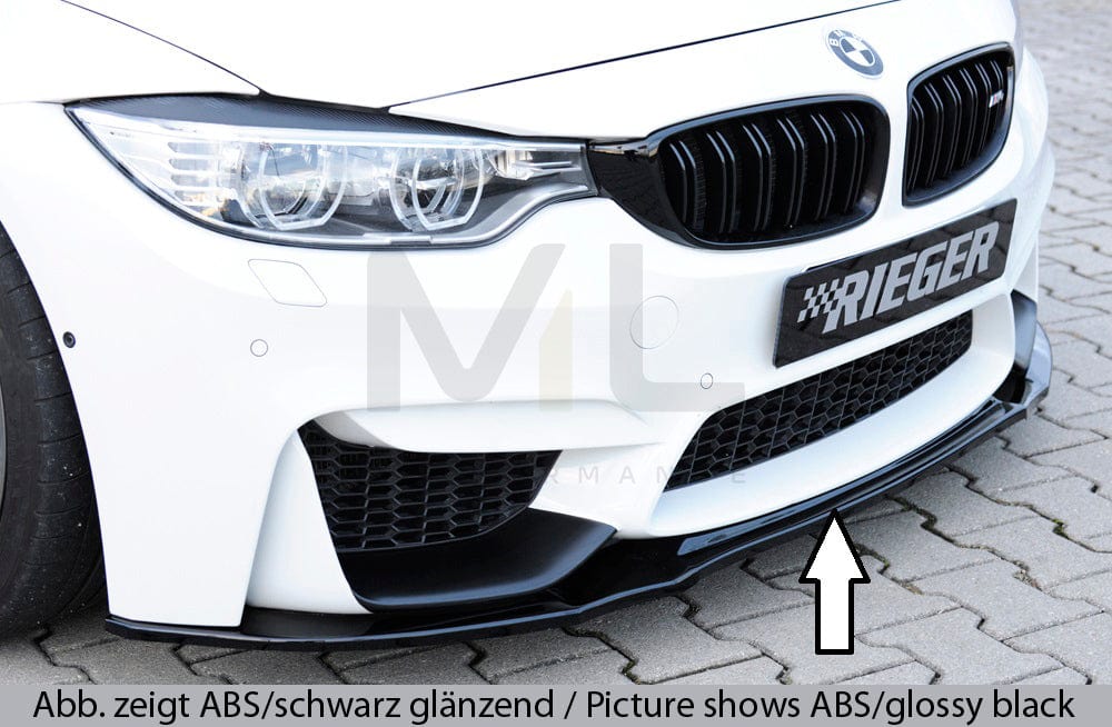 Rieger 00053420 BMW 4 Series F80 F82 F83 Front Splitter (M3 & M4) 1 | ML Performance UK Car Parts