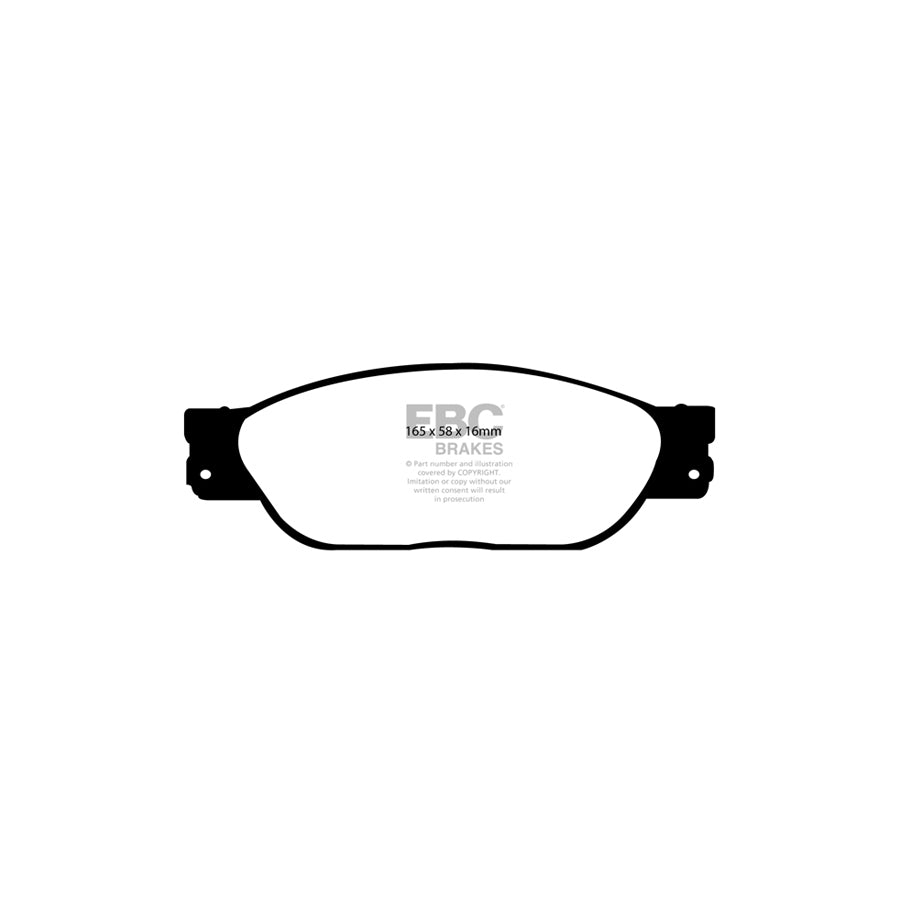 EBC PD11KF263 Jaguar Greenstuff Front Brake Pad & GD Disc Kit - Girling/TRW Caliper (Inc. S-Type, XJ6, XJ8) 2 | ML Performance UK Car Parts