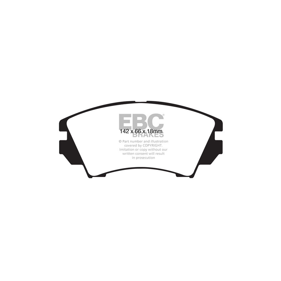 EBC DP22014 Chevrolet Opel Saab Vauxhall Greenstuff Front Brake Pads - TRW Caliper 2 | ML Performance UK Car Parts