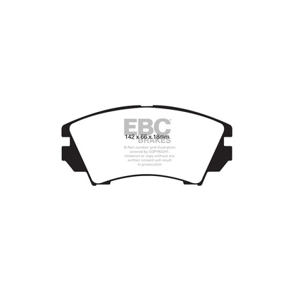 EBC DP22014 Chevrolet Opel Saab Vauxhall Greenstuff Front Brake Pads - TRW Caliper 2 | ML Performance UK Car Parts