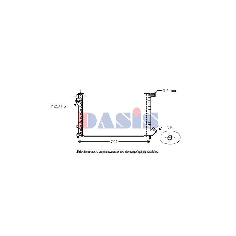 AKS Dasis 071490N Engine Radiator For Nissan Bluebird | ML Performance UK