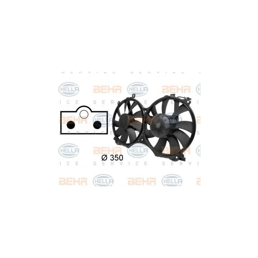 Hella 8EW 009 158-741 Fan, Radiator