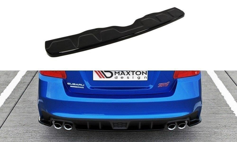 Maxton Design SU-IM-4-WRX-STI-RD1T Central Rear Splitter Subaru Impreza WRX STI MK4 | ML Performance UK Car Parts