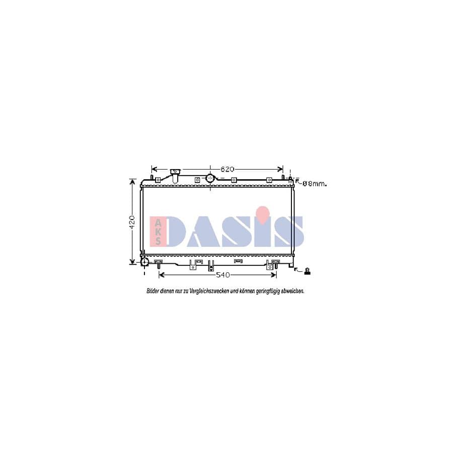 AKS Dasis 350038N Engine Radiator For Subaru Impreza | ML Performance UK