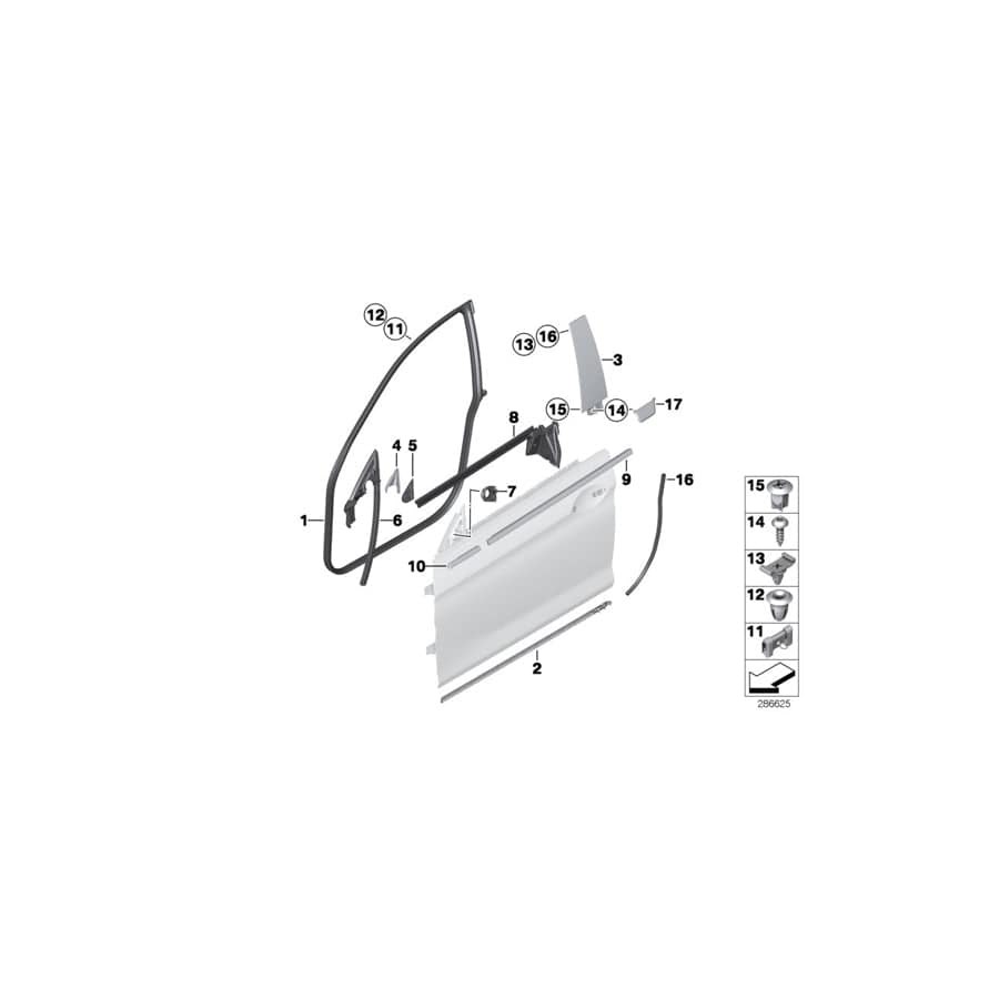 Genuine BMW 51357453313 F06 Plug-In Retainer (Inc. 650iX 4.4, 640i & 640dX) | ML Performance UK Car Parts