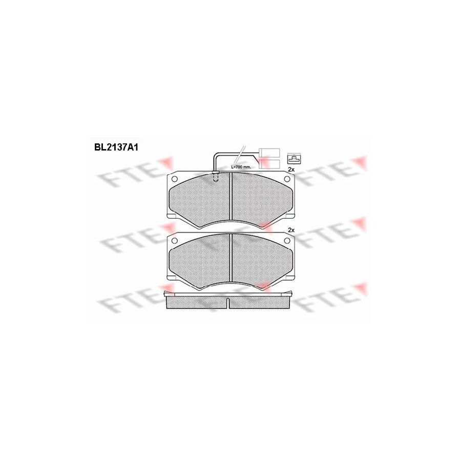 Fte BL2137A1 Brake Pad Set For Iveco Daily Ii Dumptruck | ML Performance UK Car Parts