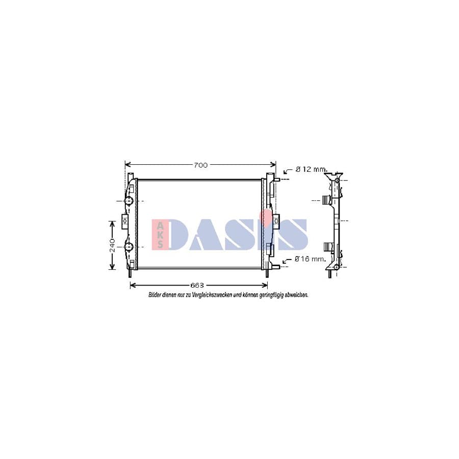 AKS Dasis 182013N Engine Radiator | ML Performance UK