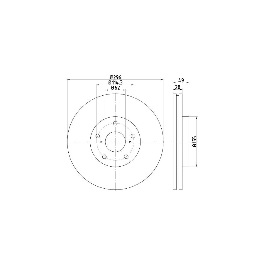 Hella 8MP 376 803-164 Water Pump