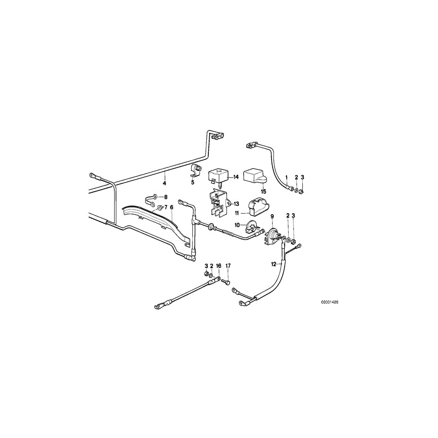 Genuine BMW 12421714304 E32 Plate STÜTZPUNKT B+ (Inc. 750i) | ML Performance UK Car Parts