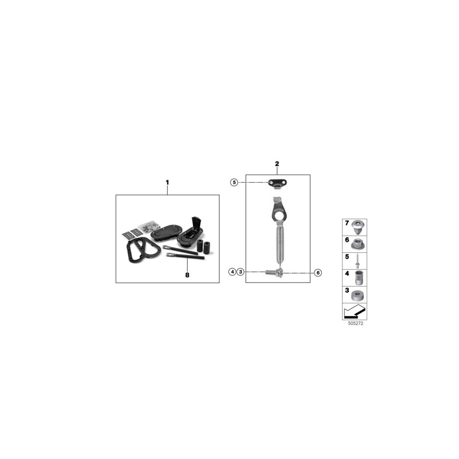 Genuine BMW 11002190418 Hex Nut With Plate M8 KAY HWM (Inc. M235i Racing) | ML Performance UK Car Parts