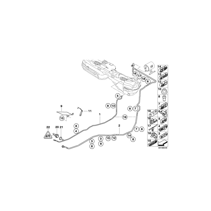 Genuine BMW Mini 16126766396 E82 F32 E92 Pipe Clip D8 (Inc. JCW ALL4) | ML Performance UK Car Parts