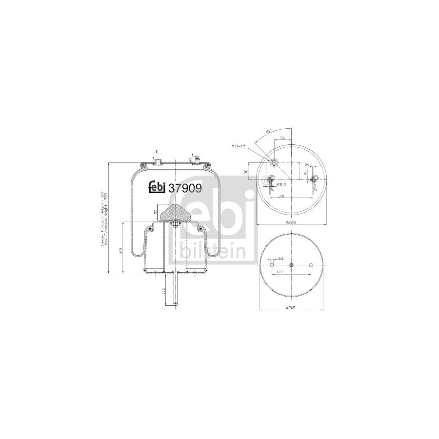 Febi Bilstein 37909 Boot, Air Suspension