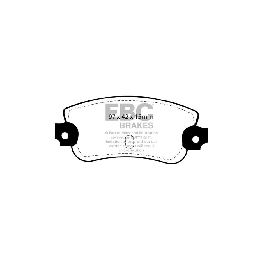 EBC DP147 Chrysler Ultimax Rear Brake Pads - Bendix Caliper (Inc. 160 GT & 180) 2 | ML Performance UK Car Parts