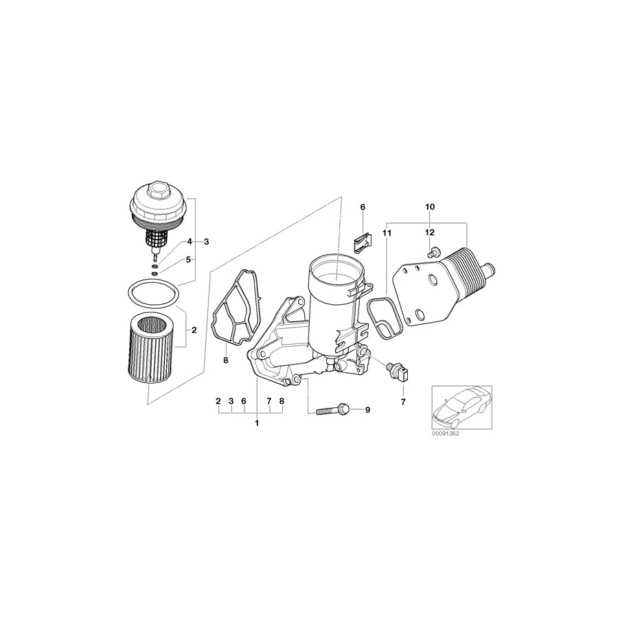 Genuine BMW 11427787698 E61 E87 E91 Heat Exchanger (Inc. 318d, 320td & 320d) | ML Performance UK Car Parts