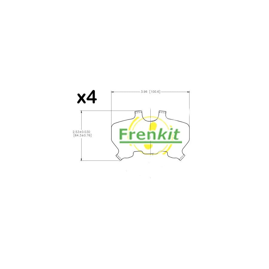 Frenkit 940070 Anti-Squeal Foil, Brake Pad (Back Plate) | ML Performance UK Car Parts