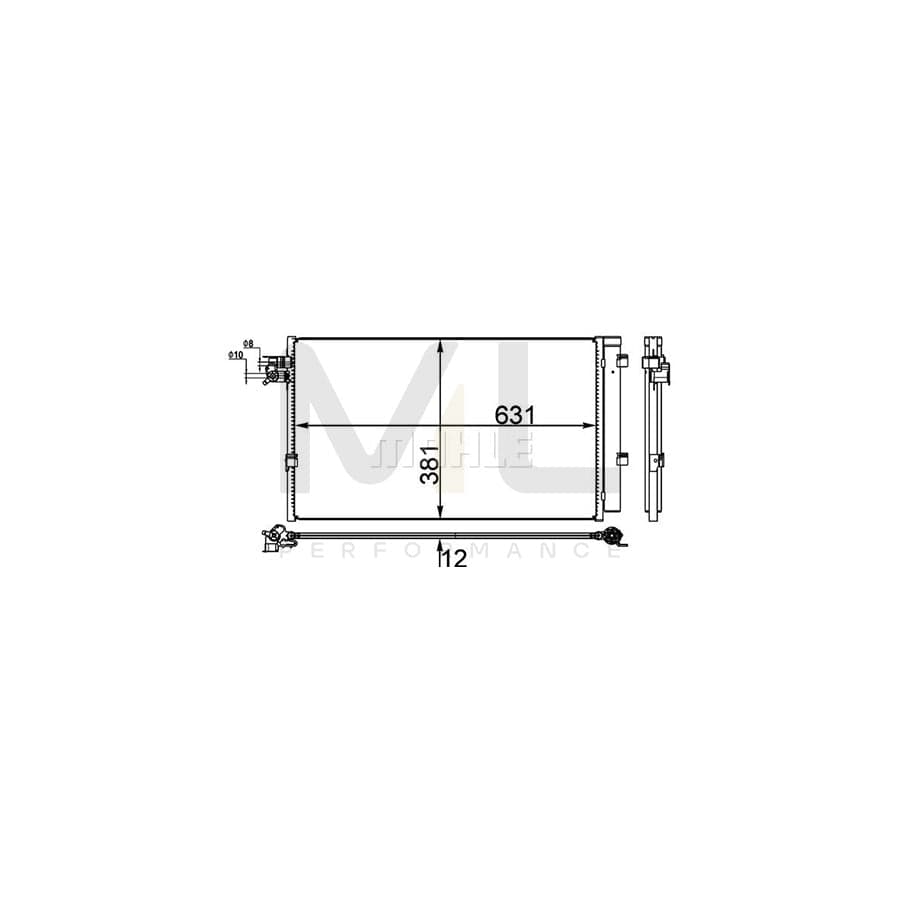 MAHLE ORIGINAL AC 38 000P Air conditioning condenser with dryer | ML Performance Car Parts