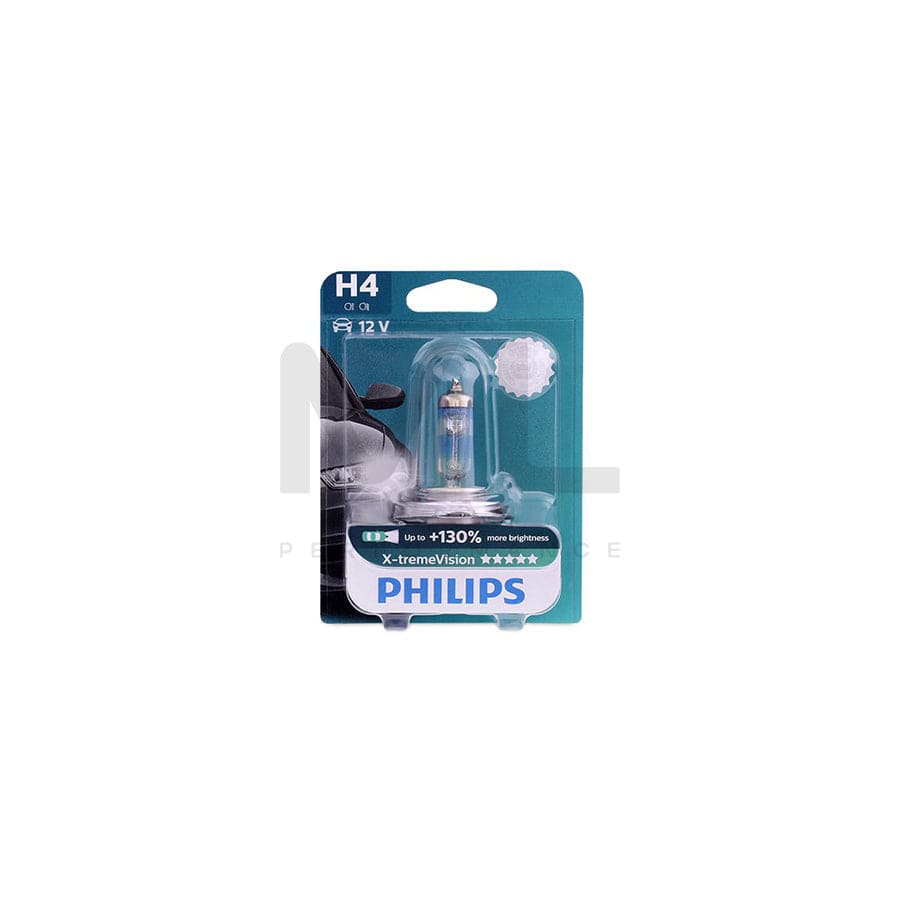 PHILIPS X-tremeVision 12342XV+B1 Bulb, spotlight H4 12V 60/55W P43t-38 3500K Halogen | ML Performance Car Parts