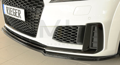 Rieger 00088188 Audi 8J-FV 8S Front Splitter (TT & TTS) 4 | ML Performance UK Car Parts