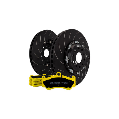 EBC P2DK026Y Audi Lamborghini Rear Kit Yellowstuff Pads & 2-Piece Fully-Floating Discs - Brembo Caliper (Inc. R8 & Gallardo) 1 | ML Performance UK Car Parts