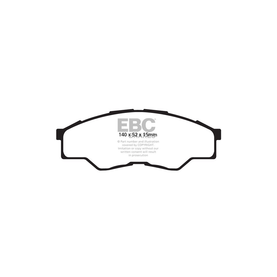 EBC DPX2001 Toyota Hi-Lux Ultimax Front Brake Pads 2 | ML Performance UK Car Parts