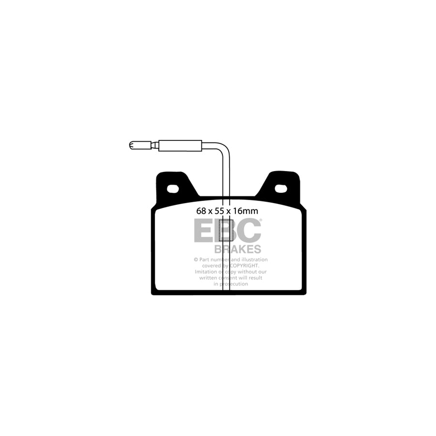 EBC DP163 Ford Peugeot Talbot Ultimax Rear Brake Pads - ATE Caliper 2 | ML Performance UK Car Parts