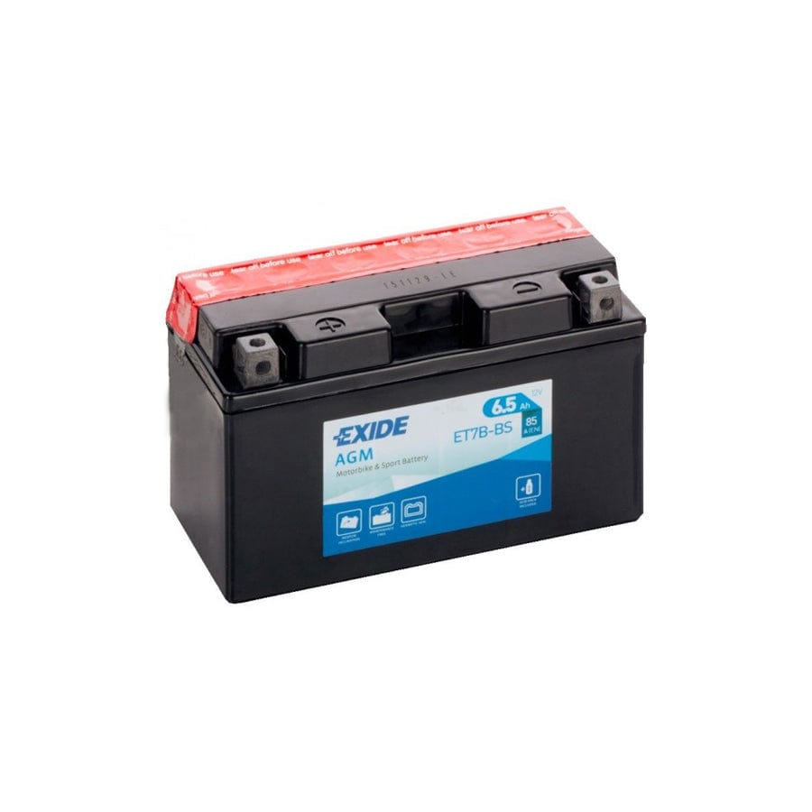 Exide ET7BBS Motorcycle Battery 12V 7AH 85A | ML Performance UK Car Parts