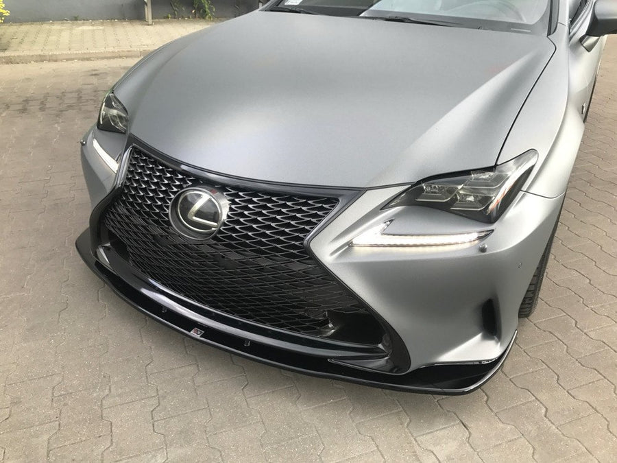 Maxton Design LE-RC-1-FD1T Front Splitter V.1 Lexus RC | ML Performance UK Car Parts