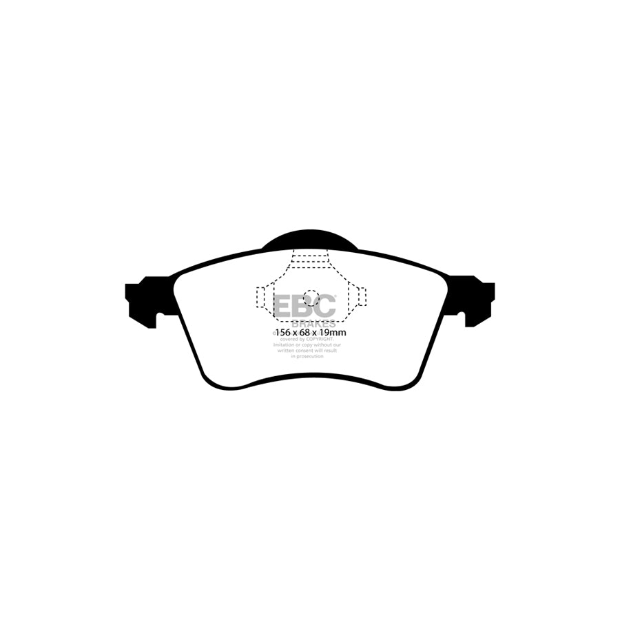 EBC DP61115 VW Greenstuff Front Brake Pads - Girling/TRW Caliper (Inc. Caravelle & Transporter) 2 | ML Performance UK Car Parts