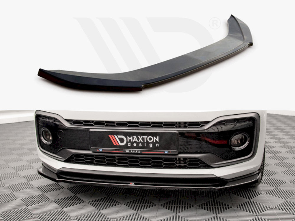 Maxton Design VW-UP-1-GTI-FD1T Front Splitter VW up GTI (2018-) | ML Performance UK Car Parts