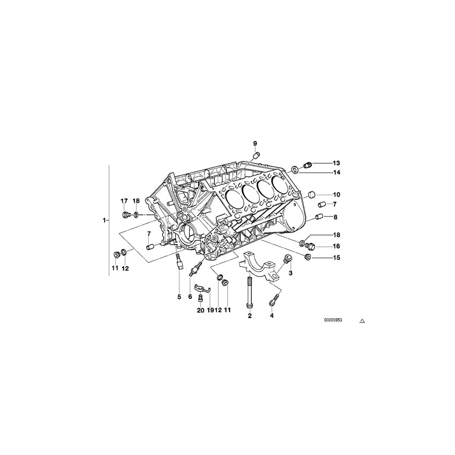 Genuine BMW 11007503394 E53 Engine Block With Piston ALUSIL (Inc. X5) | ML Performance UK Car Parts