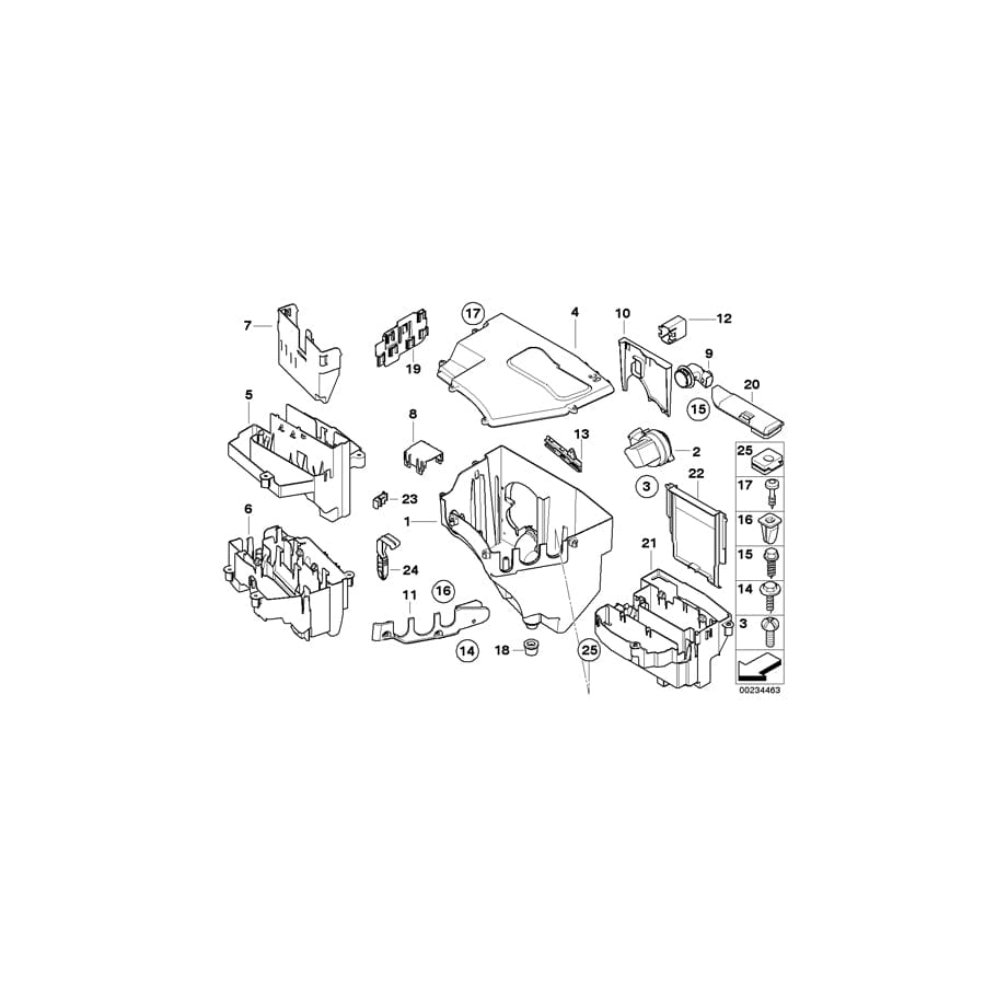 Genuine BMW 12907789806 E63 E61 E60 Special Clip (Inc. 530d, 520d & 525d) | ML Performance UK Car Parts