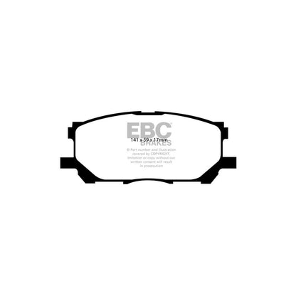 EBC DP1681 Lexus Toyota Ultimax Front Brake Pads (Inc. RX300, RX350, RX400h, Harrier) 2 | ML Performance UK Car Parts