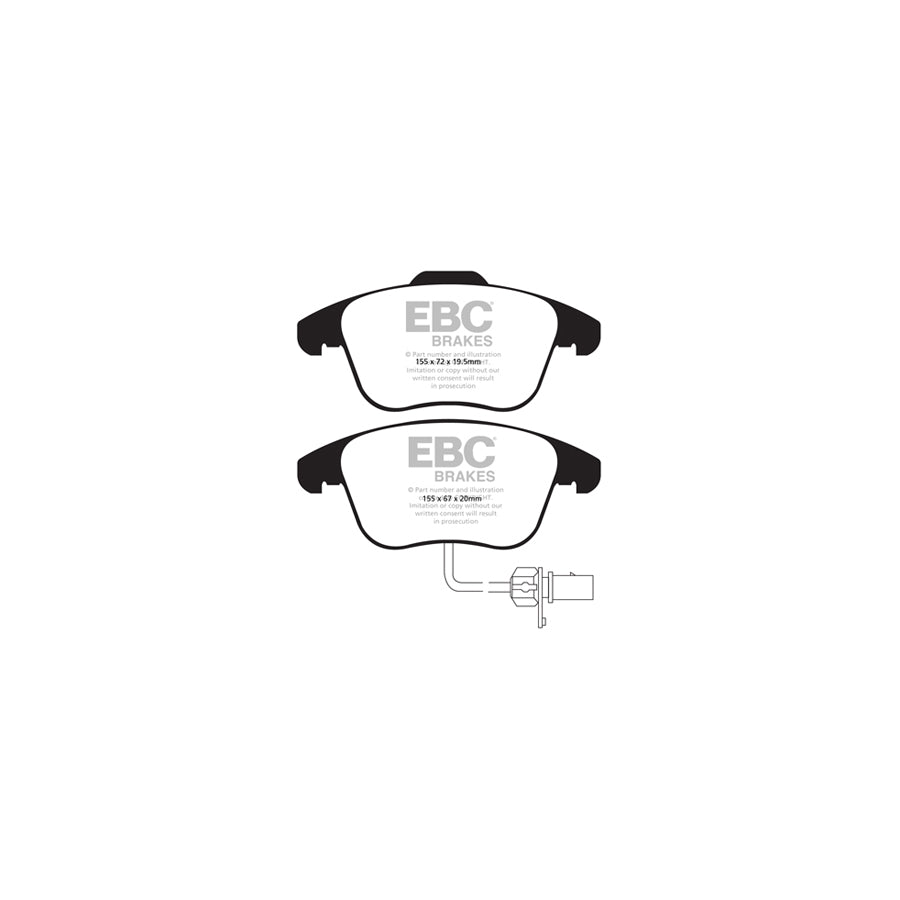 EBC PD40K200 Audi B8 A5 Ultimax Pad & Plain Disc Kit - TRW Caliper 2 | ML Performance UK Car Parts