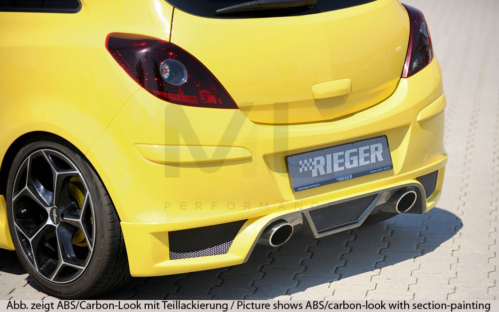 Rieger 00058948 Opel Corsa D Rear Diffuser 5 | ML Performance UK Car Parts