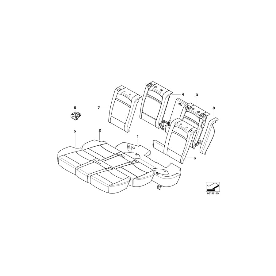 Genuine BMW 52207171955 E70 E70 Lateral Trim Panel Left BEIGE (Inc. X5 35iX, X5 3.0sd & X5 35dX) | ML Performance UK Car Parts