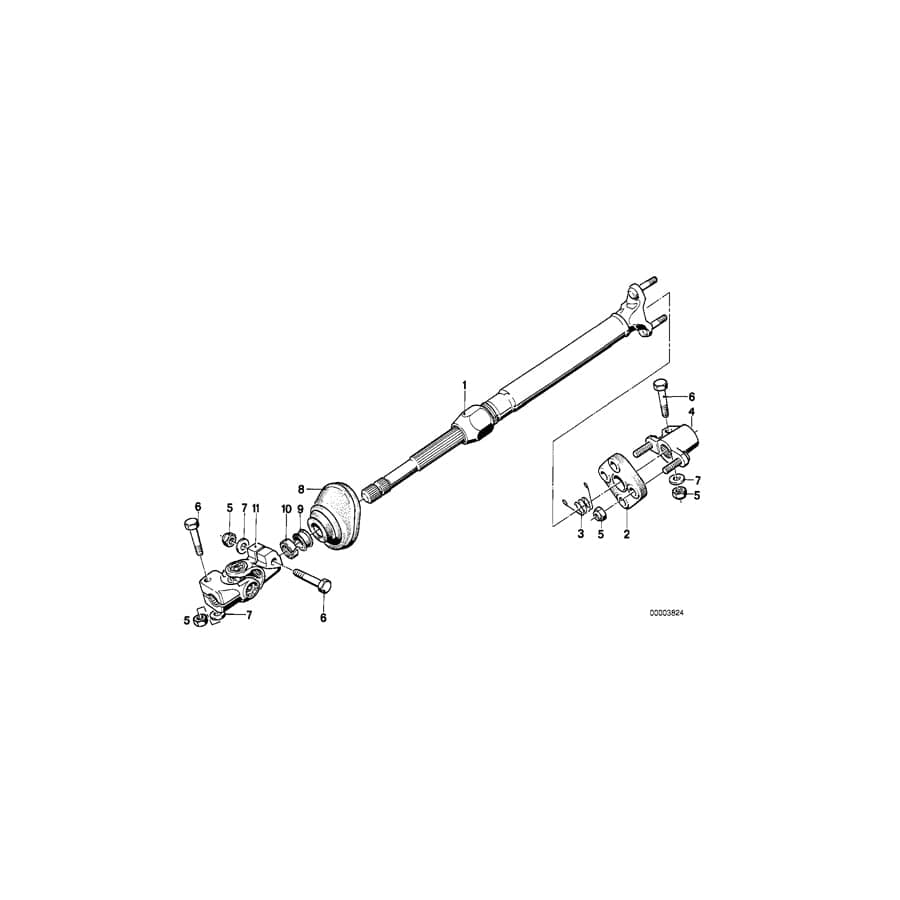 Genuine BMW 32311153049 E28 E24 Lower Joint Assy (Inc. 525e, 528e & 525i) | ML Performance UK Car Parts