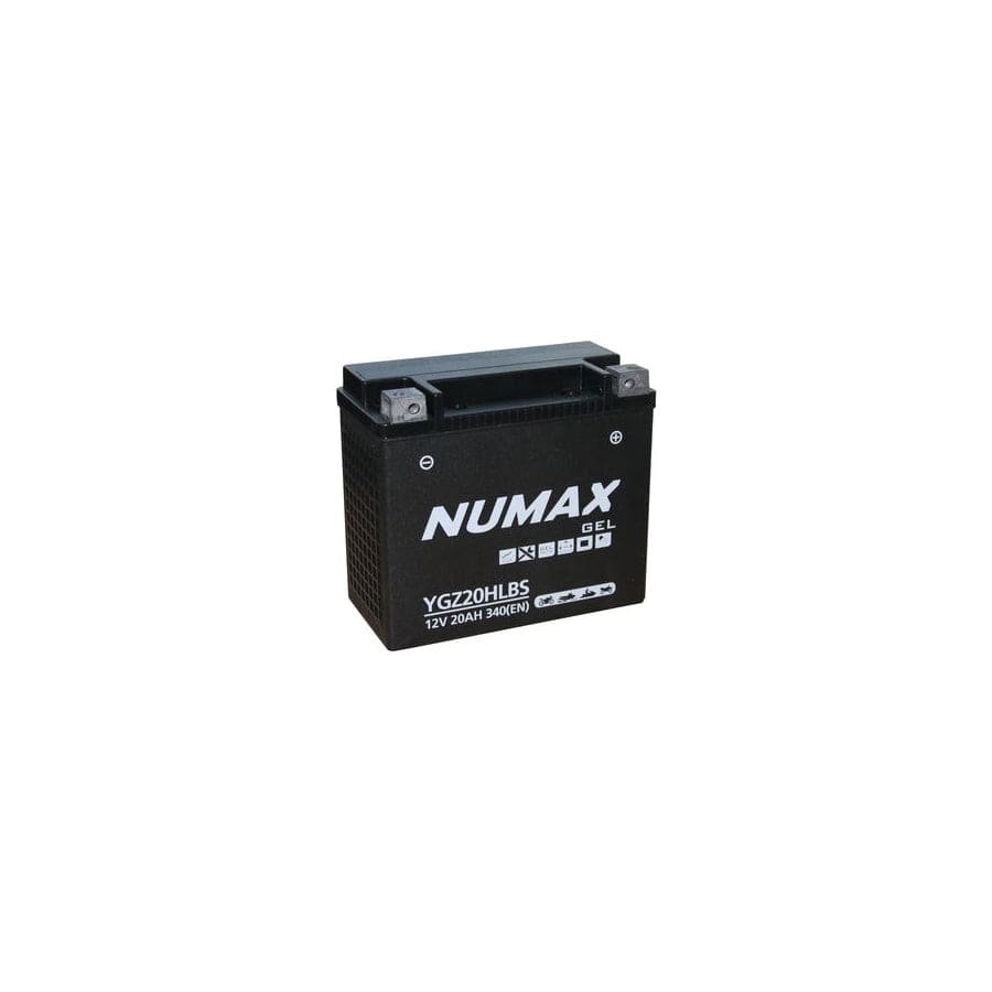 Numax YGZ20HLBS Gel Motorcycle Battery 12V 20AH YGZ20HL-BS | ML Performance UK Car Parts