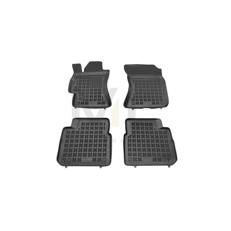 REZAW PLAST 202703 Floor mat set for SUBARU Outback III (BL, BP) Elastomer, Front and Rear, Black | ML Performance Car Parts