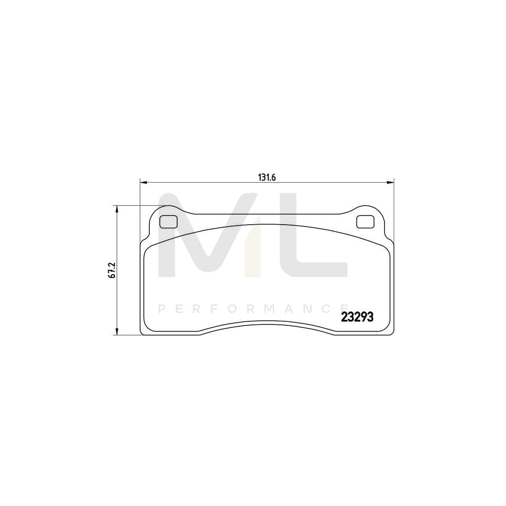 Brembo P 36 018 Brake Pad Set Excl. Wear Warning Contact | ML Performance Car Parts