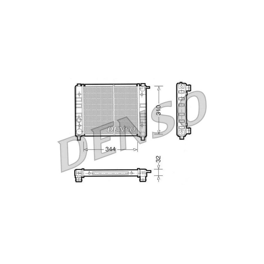 Denso DRM26003 Drm26003 Engine Radiator For Seat Ibiza I Hatchback (021A) | ML Performance UK