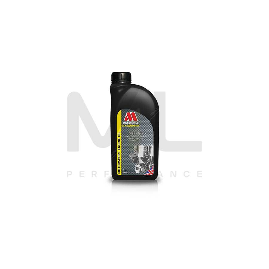 Millers Oils Motorsport CFS 0w30 NT+ Fully Synthetic Engine Oil 1l | Engine Oil | ML Car Parts UK | ML Performance