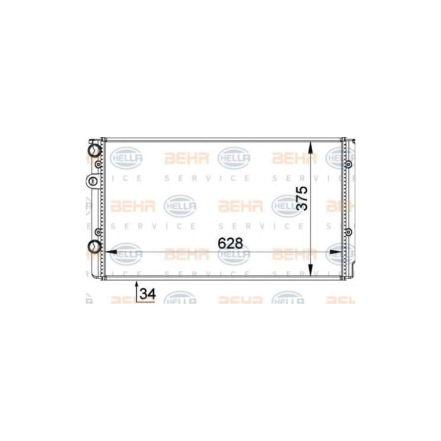 Hella 8MK 376 714-544 Engine Radiator