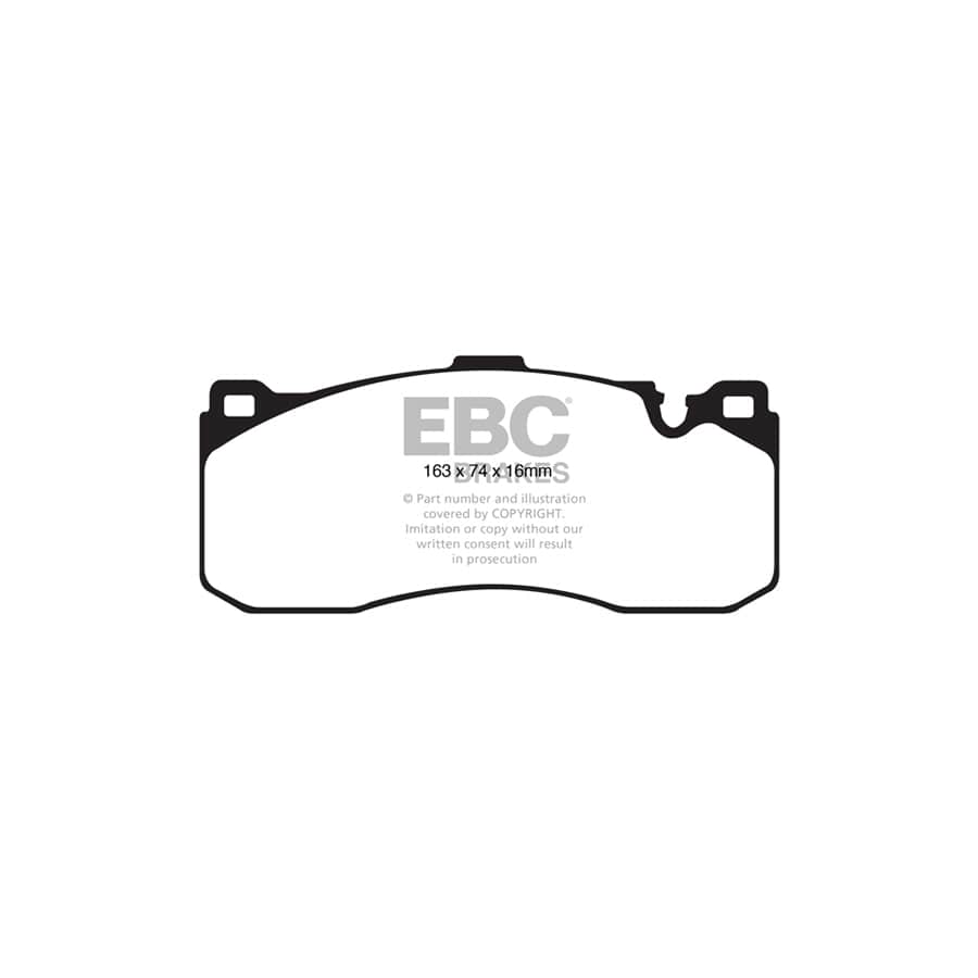 EBC PD10KF815 BMW E82 E88 Orangestuff Front Brake Pad & USR Disc Kit 2 | ML Performance UK Car Parts