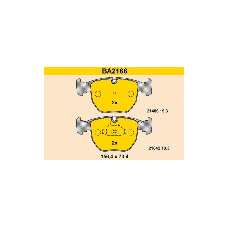 Barum BA2166 Brake Pad Set