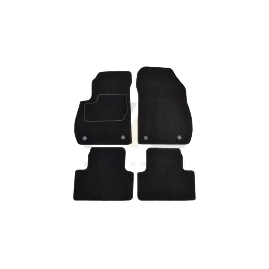 MAMMOOTH A041 OPL345 PRM 01 Floor mat set for OPEL Zafira C Tourer (P12) Textile, Front and Rear, Quantity: 4, Black | ML Performance Car Parts