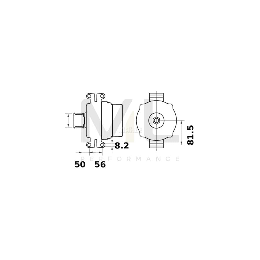 MAHLE ORIGINAL MG 448 Alternator 14V, 115A | ML Performance Car Parts