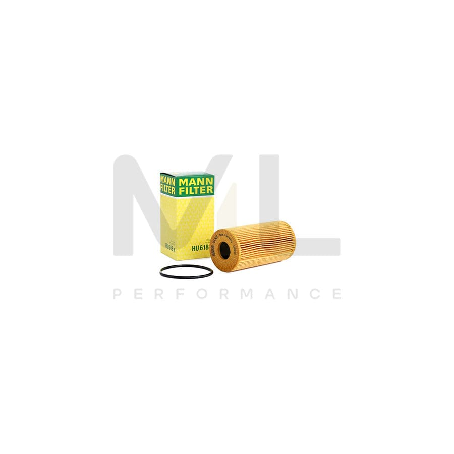 MANN-FILTER HU 618 x Oil Filter with seal, Filter Insert | ML Performance Car Parts